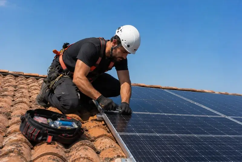 Maintenance et monitoring de panneaux solaires à Thézan-des-Corbières